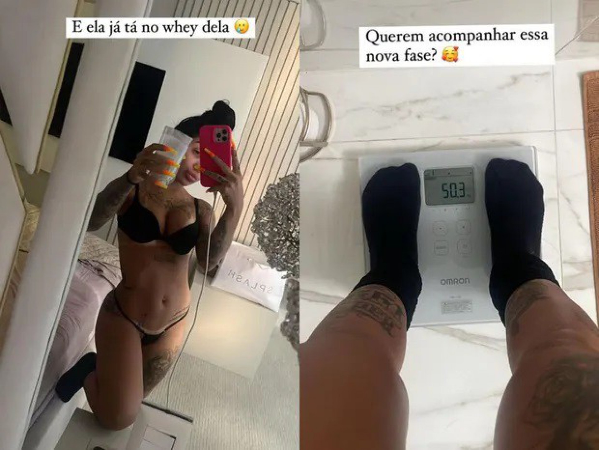 MC Mirella mostra registros de ganho de peso - Reprodução / Instagram