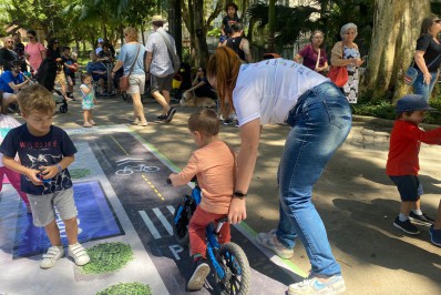 Campo de São Bento tem alerta para trânsito seguro e consciente