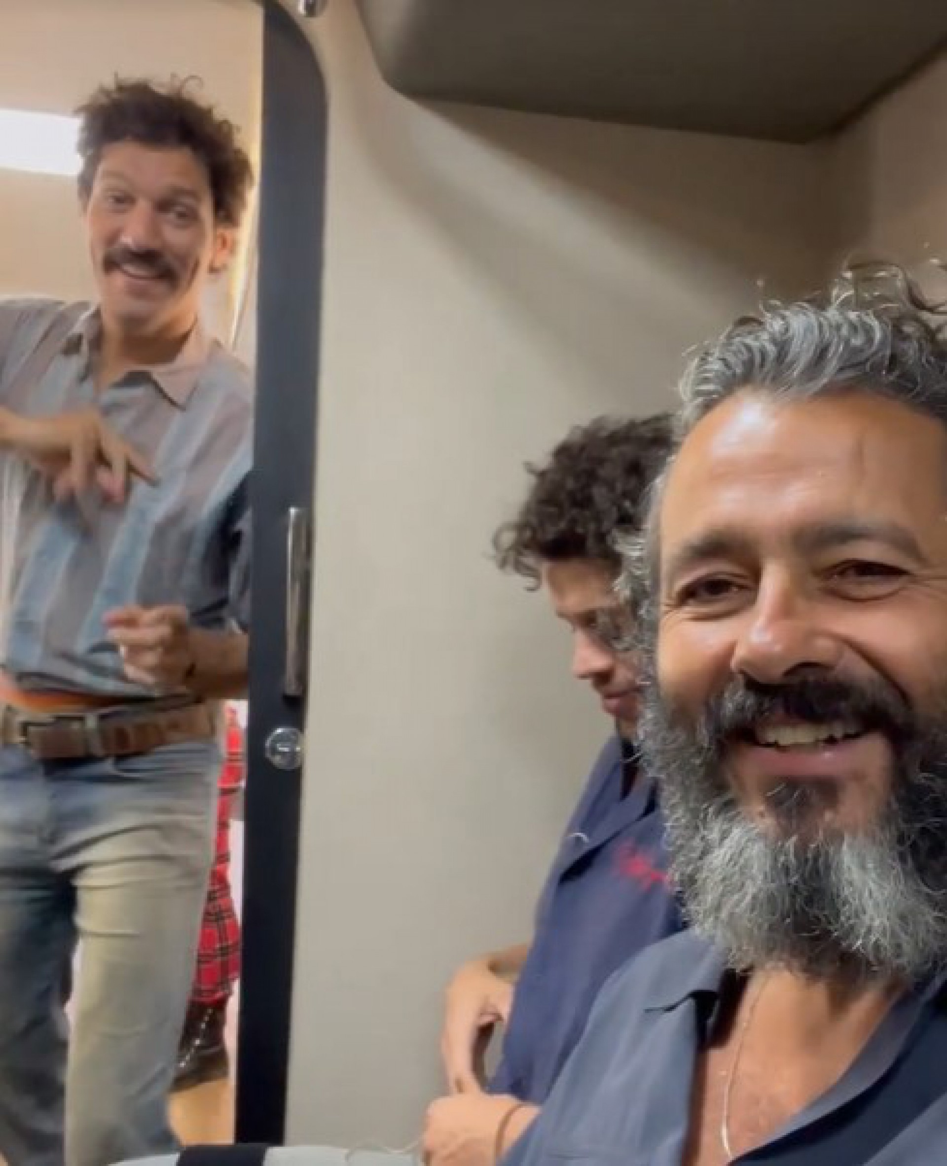 Marcos Palmeira, José Loreto e Guito em última externa de 'Pantanal' - Reprodução/Instagram