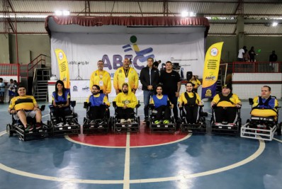 Amistoso final do 1º Encontro Nacional de Futebol de Cadeira de Rodas é realizado em Meriti