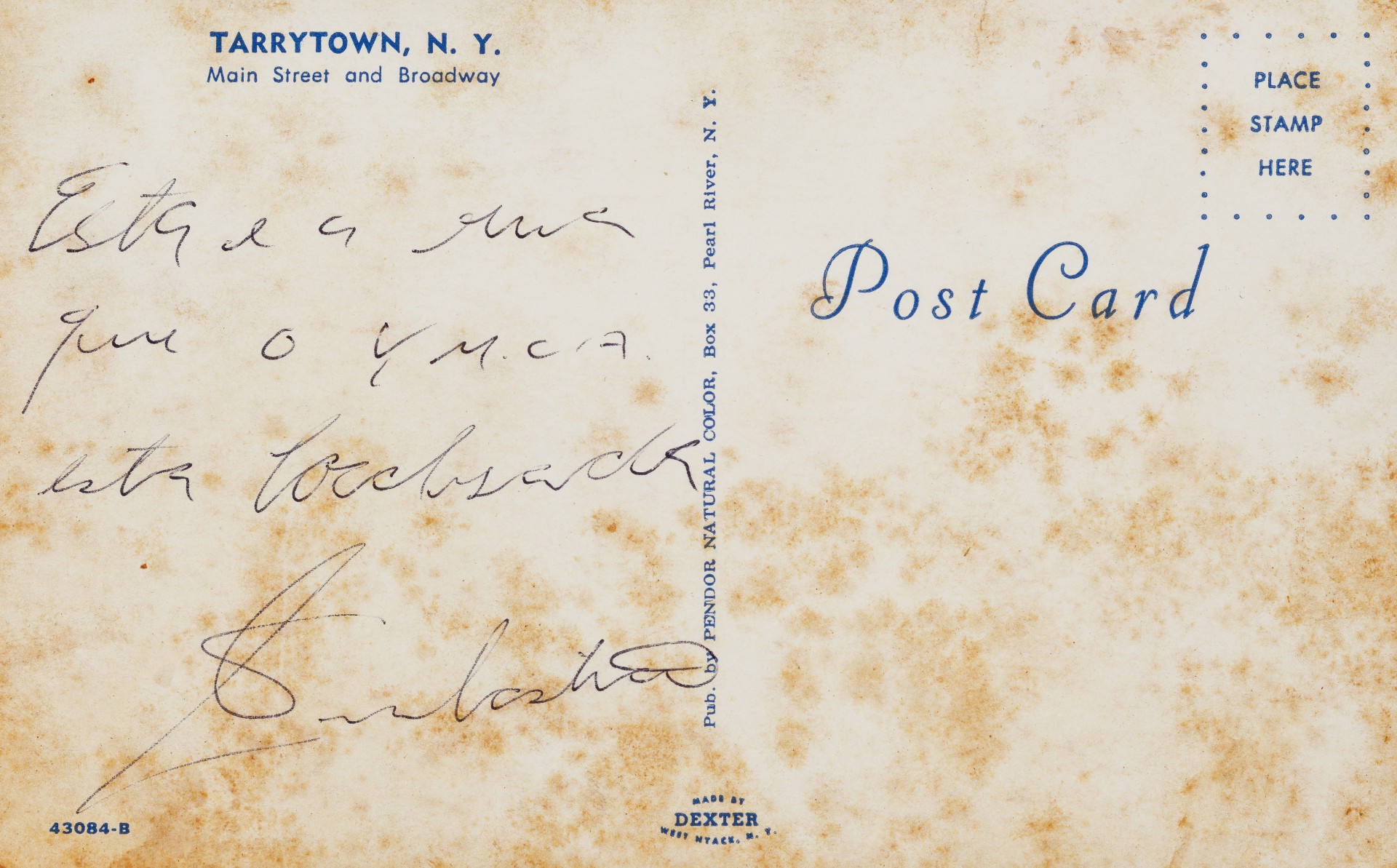 Cartão postal que Tim Maia enviou quando morava nos Estados Unidos - Jaime Acioli / Divulgação