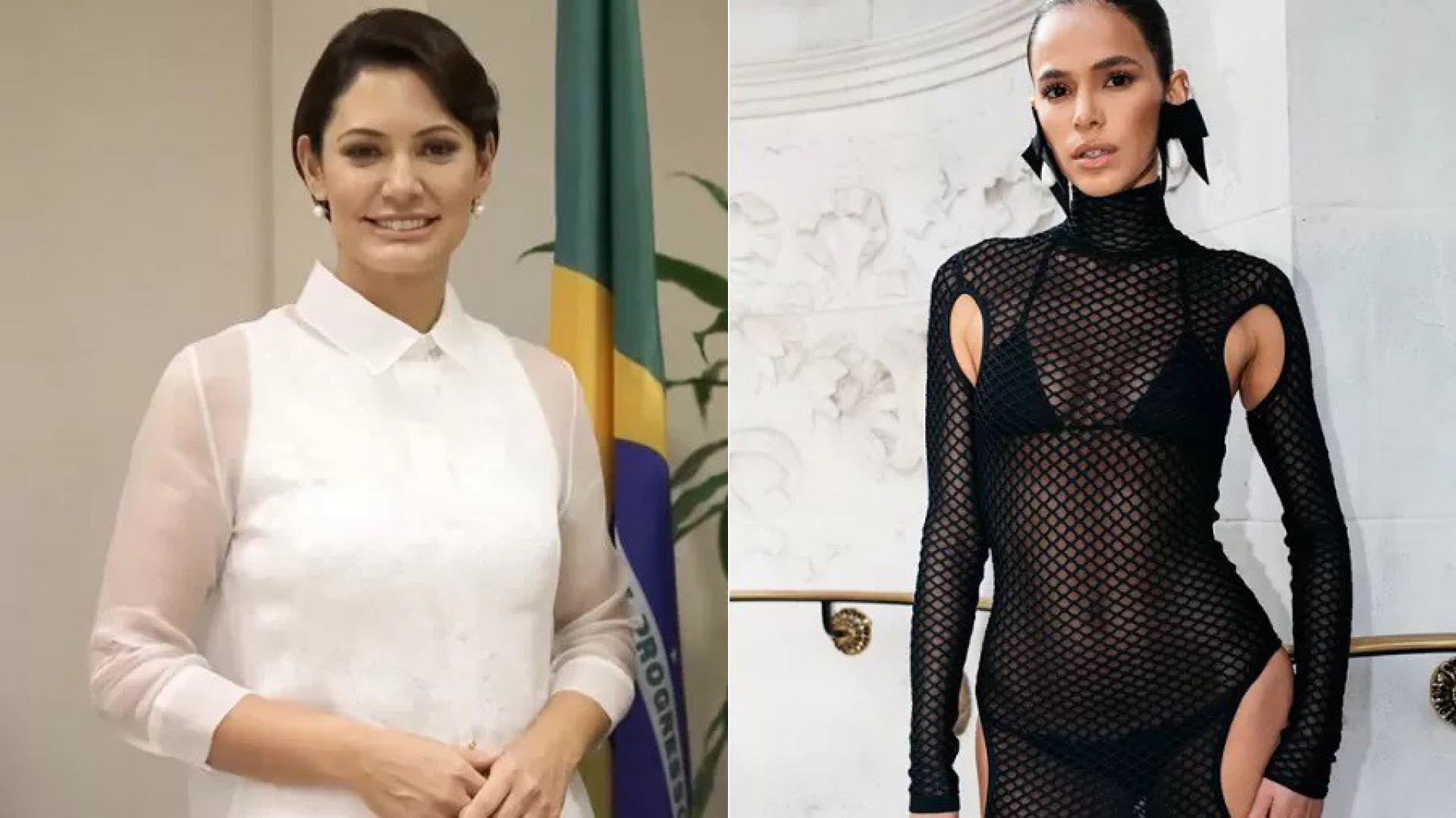 Michelle Bolsonaro critica look de Bruna Marquezine: 'Feia e vulgar' - Reprodução Internet