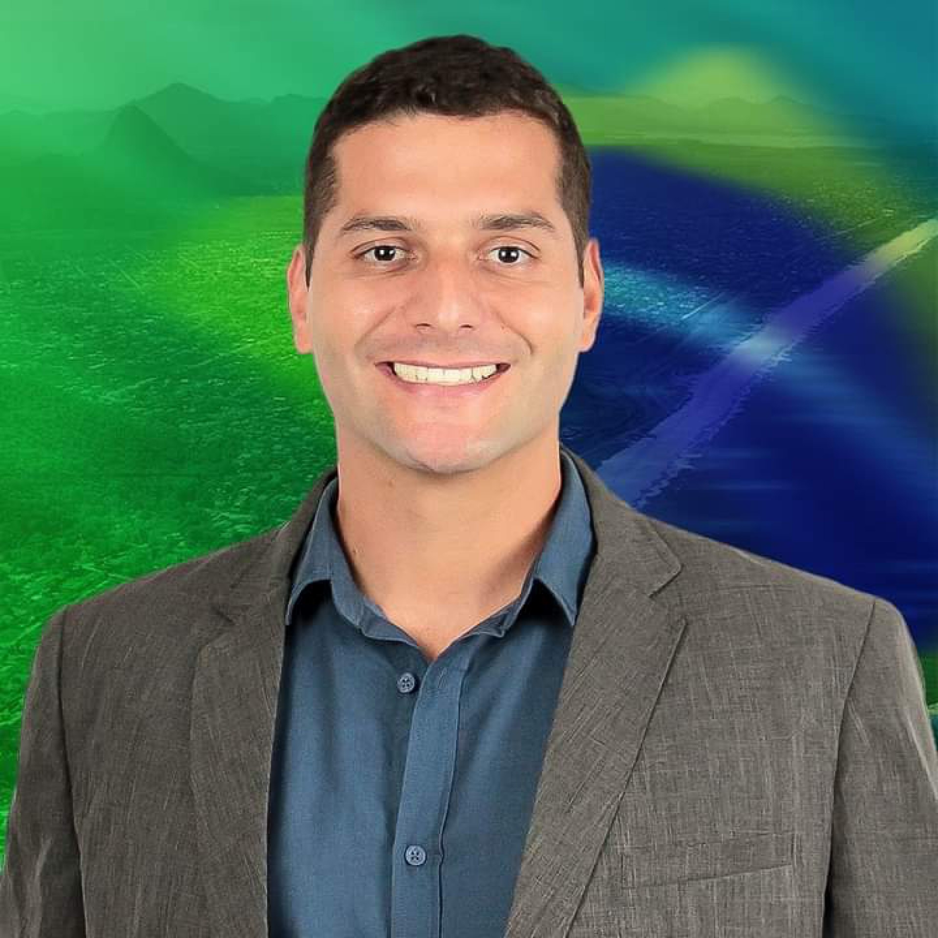 O vereador Ricardinho Netuno candidato a Deputado Federal