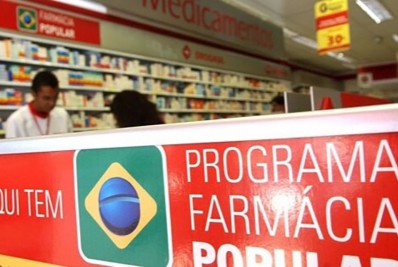 Cinco novos medicamentos serão incorporados à Farmácia Popular