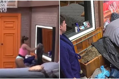 'A Fazenda 14': Ingrid joga cocô de cavalo nas coisas de Vini