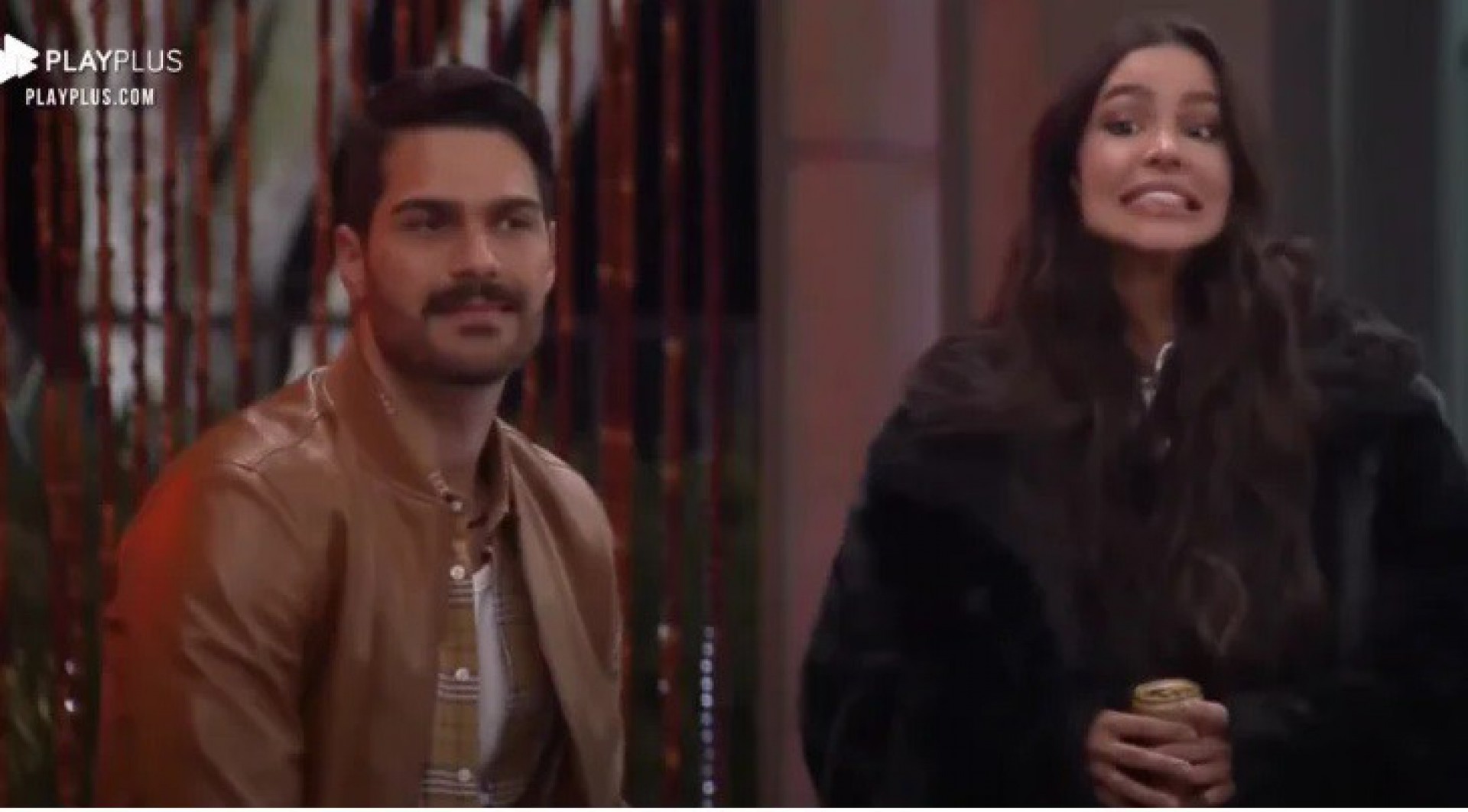 Kerline e Shay trocaram beijo em 'A Fazenda 14' - Reprodução/Playplus