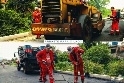 Prefeitura de Meriti avança e leva asfalto novo para mais bairros