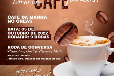 Café da manhã terá ação de cidadania com 