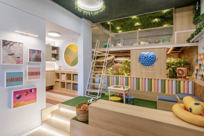 Casa na árvore é inspiração para brinquedoteca