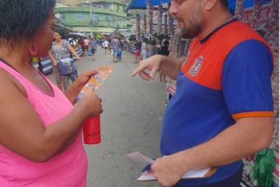 Defesa Civil de Mesquita realiza orientações preventivas em dois pontos da cidade