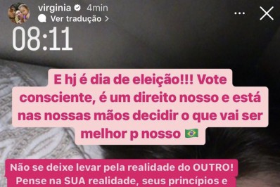 Virgínia Fonseca recebe críticas após fazer postagem sobre política