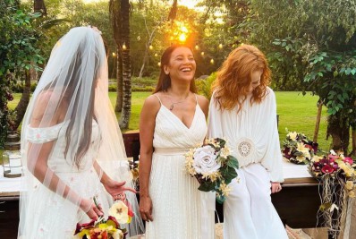 Dira Paes anima fãs de 'Pantanal' com bastidores de casamento triplo