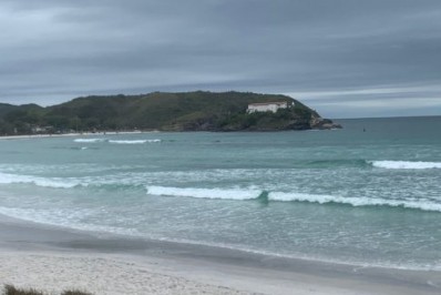 Primeira segunda (3) do mês de outubro é de céu fechado em Cabo Frio