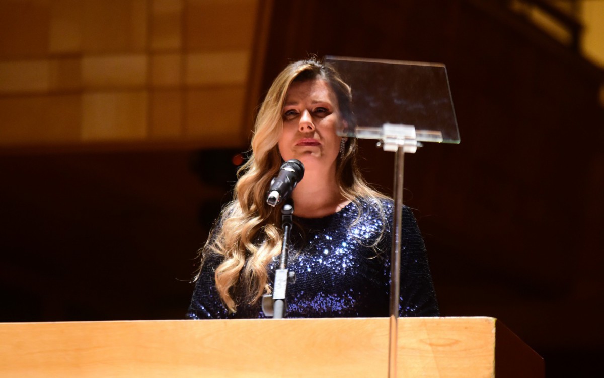 Daiana Garbin se emociona em evento de S&atilde;o Paulo