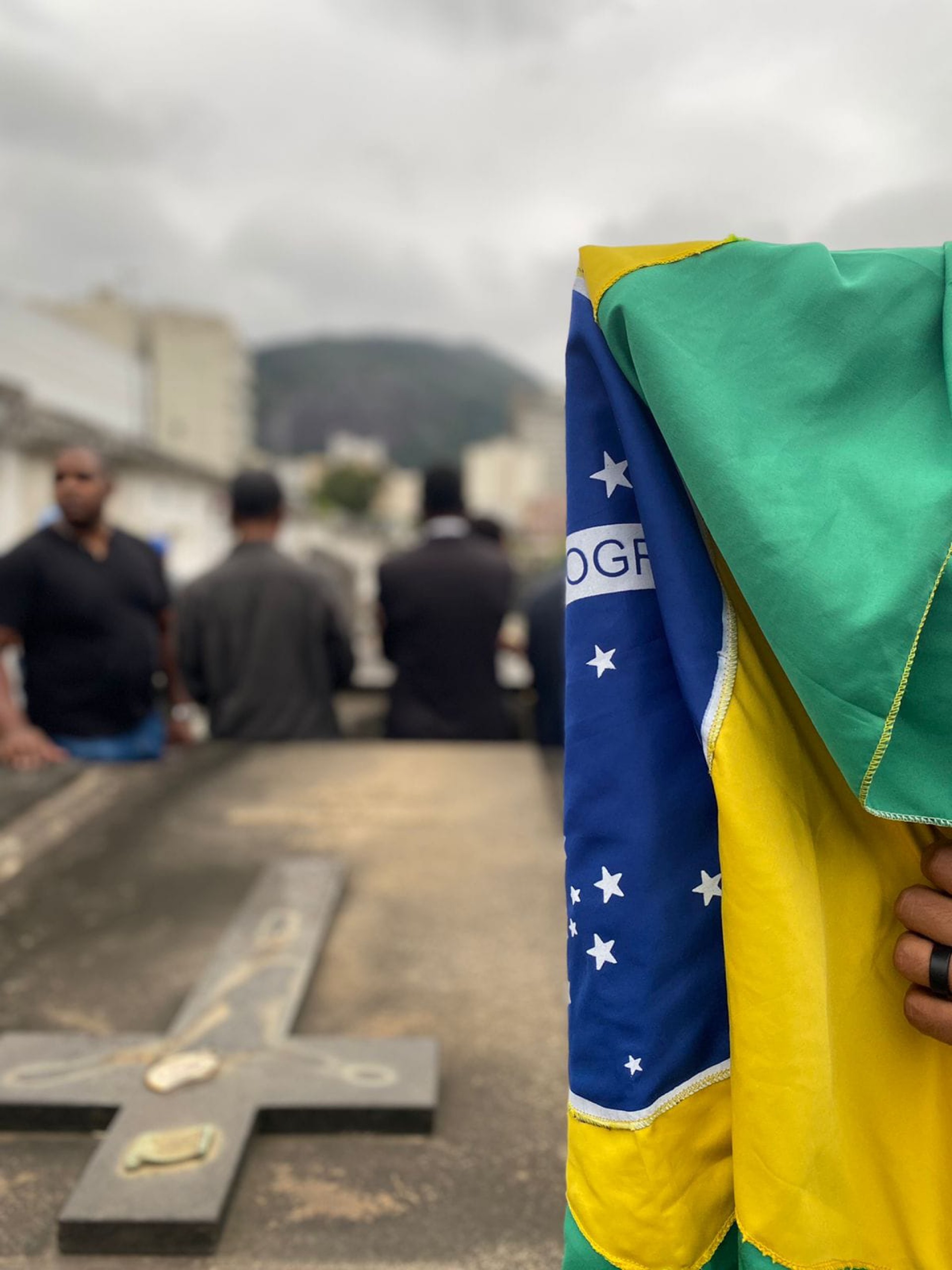 Márcio Antônio foi enterrado no Cemitério São João Batista, no bairro de Botafogo, na Zona Sul do Rio - Divulgação/ONG Rio de Paz