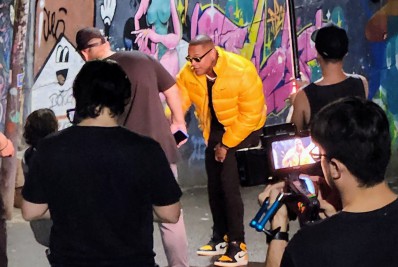 Mais uma do GG! Leo Santana grava clipe no Vidigal