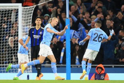 Haaland brilha, e Manchester City goleia na Liga dos Campeões