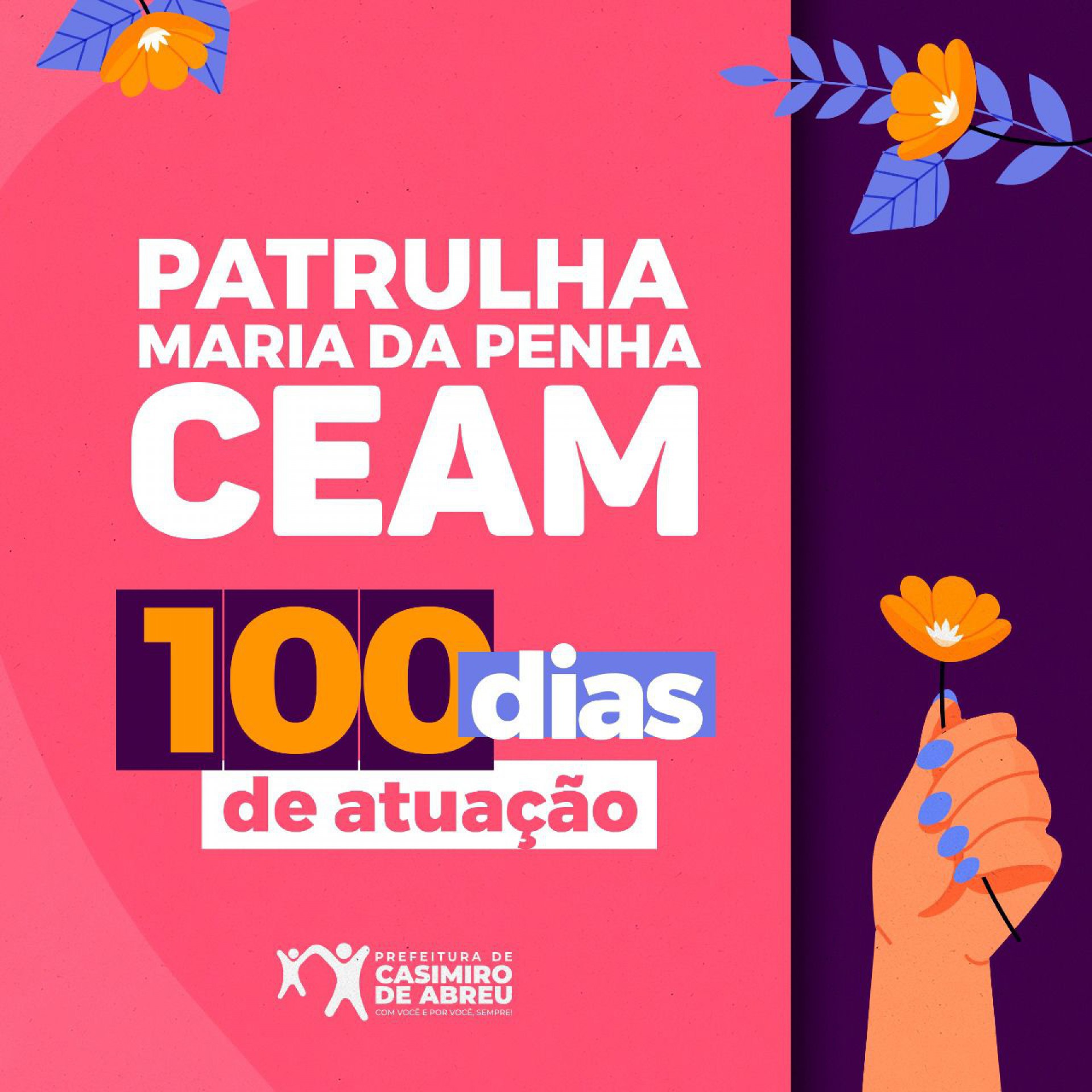A Patrulha Maria da Penha e o Centro de Atendimento à Mulher, CEAM, foram inaugurados em Casimiro de Abreu no dia 31 de maio - Divulgação
