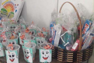 Palestra sobre os hábitos de higiene que previnem doenças leva crianças e pais ao CRAS São Pedro, da Secretaria Municipal de Desenvolvimento Social