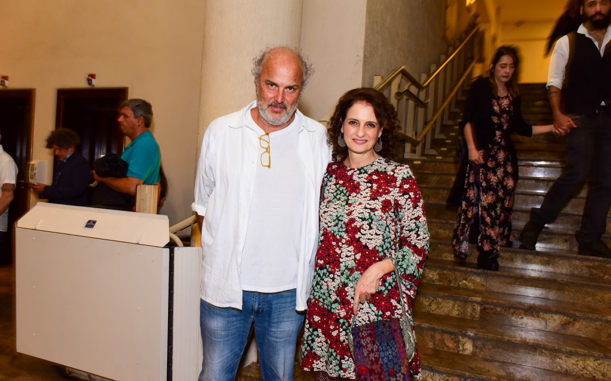 Denise Fraga e o marido, Luiz Villa&ccedil;a