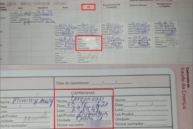 Bebê é vacinada por engano contra a covid-19 em Resende