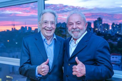 Fernando Henrique recebe Lula em casa
