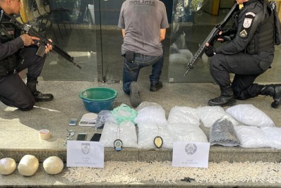 Foragido da justiça é preso com mais de seis quilos de cocaína