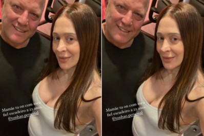 Grávida, Claudia Raia mostra rotina de exercícios com personal e avisa: 'Mamãe tá on'