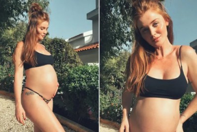 Grávida, Cintia Dicker aproveita o domingo para colocar o bronzeado em dia : 'Vitamina D'