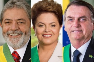 Bolsonaro critica Lula e Dilma e afirma que 'agora Brasil vai bem perante o mundo'