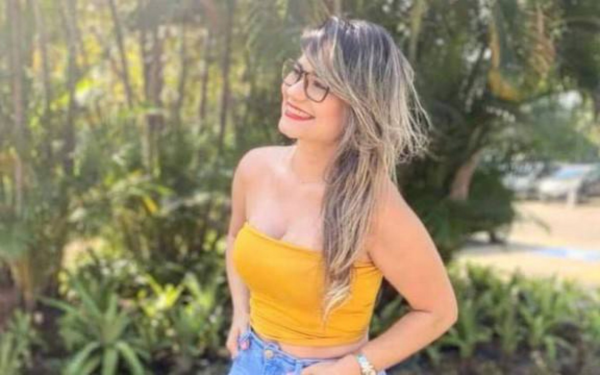 Ellen, de 32 anos, foi baleada na frente dos filhos. Thiago dos Santos se apresentou na PM e foi levado à delegacia - Rede Social