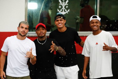 Marinho, Matheus França, Mateusão e Daniel Cabral vão à Gávea para assistir jogo do Flamengo sub-20