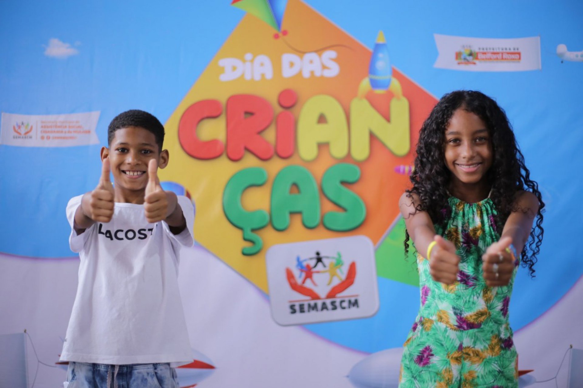 As crianças se divertiram a valer na festa promovida pela Secretaria de Assistência Social - Rafael Barreto / PMBR