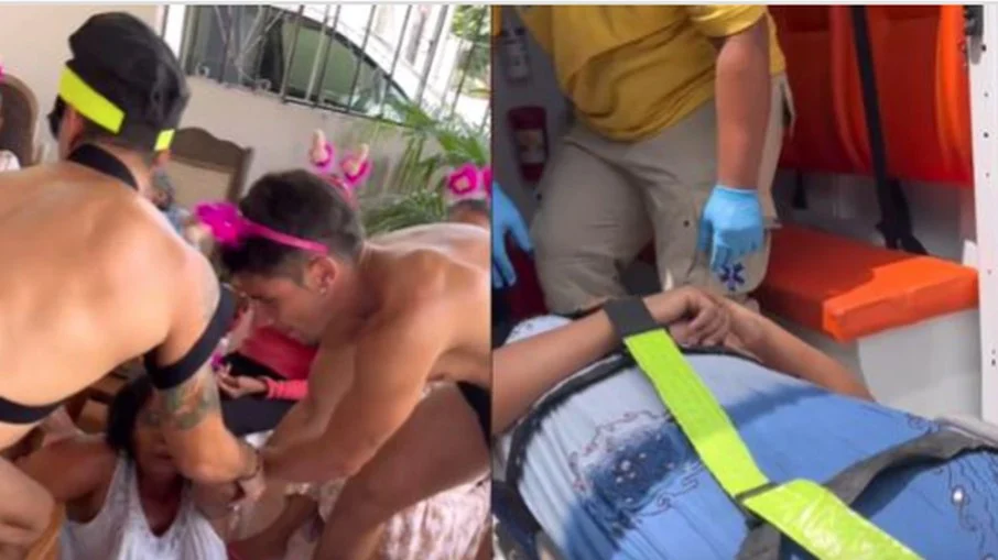 Influenciadora forja infarto de idosa após show com stripper em asilo