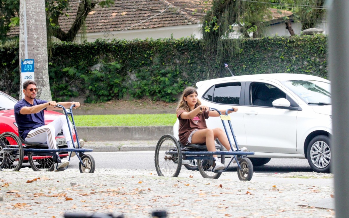 Cau&atilde; Reymond e a filha, Sofia