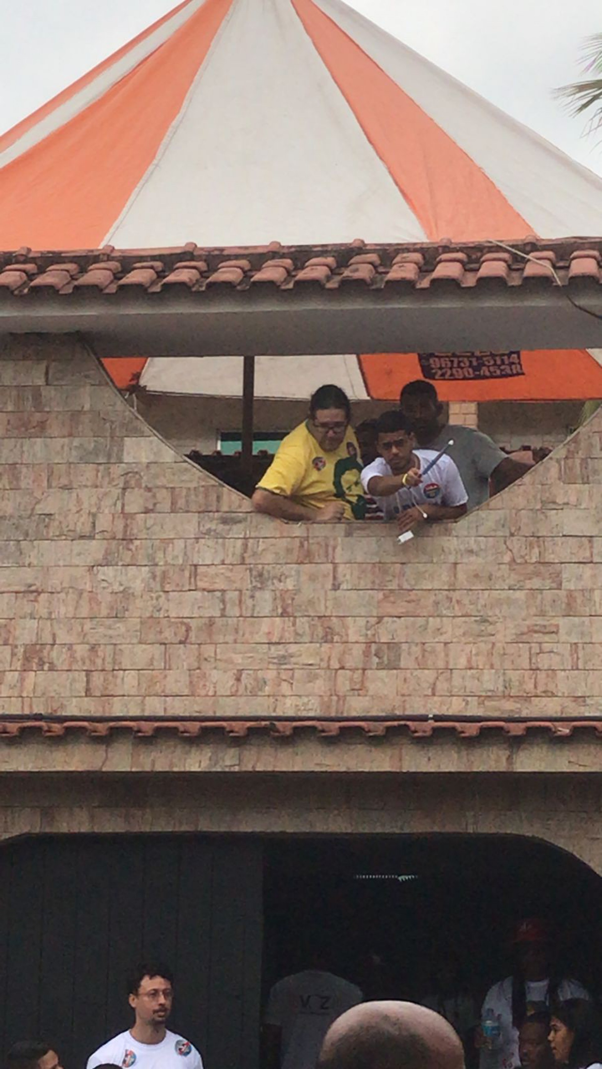 Tarc&iacute;sio esteve presente na caminhada 