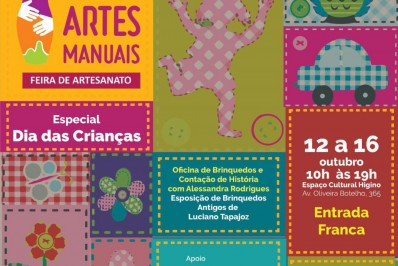 Dia das Crianças: com programação especial, feira Teresópolis Artes Manuais movimenta o Espaço Higino até domingo