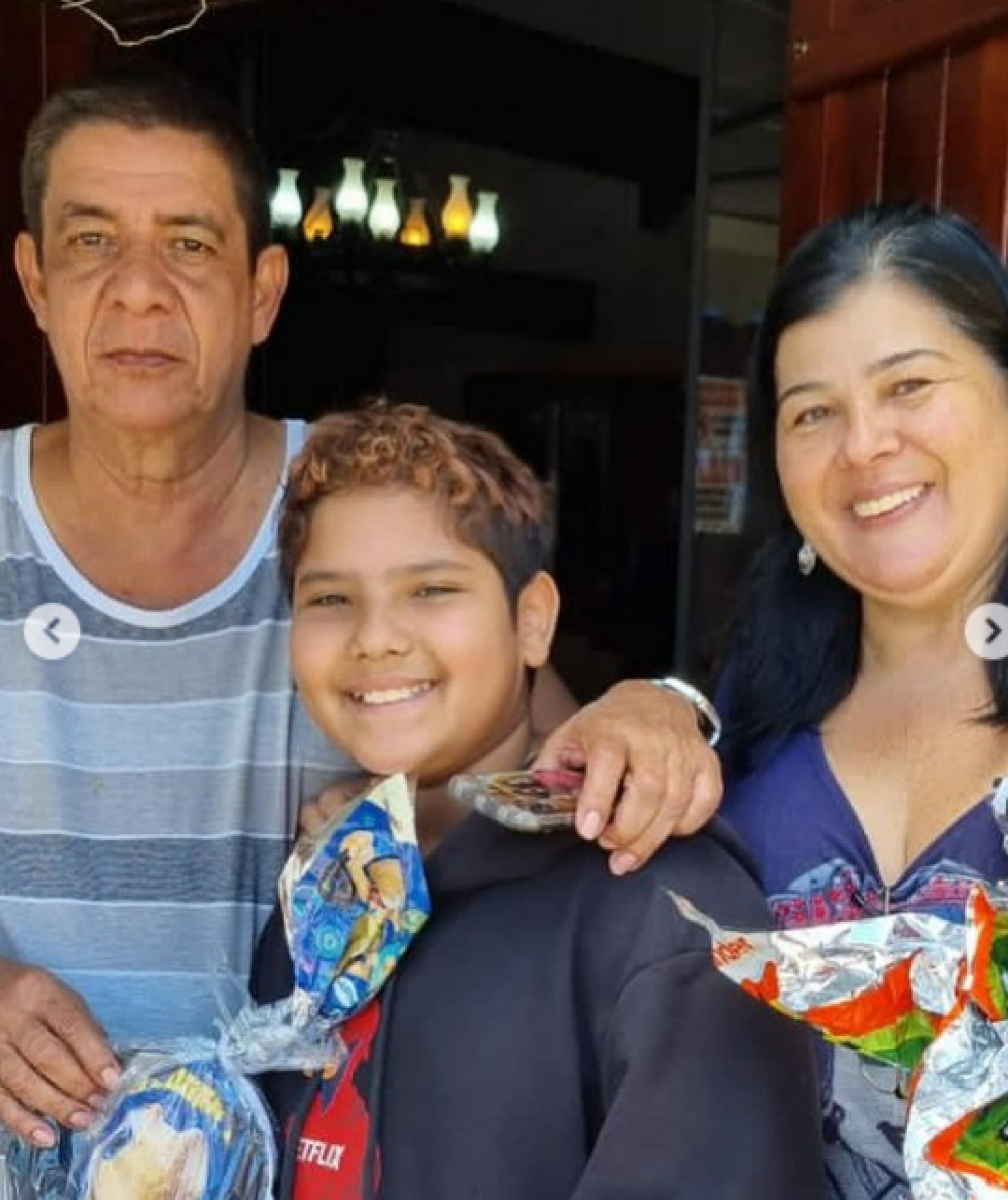 Zeca Pagodinho publica fotos ao lado dos netos - Reprodução do Instagram