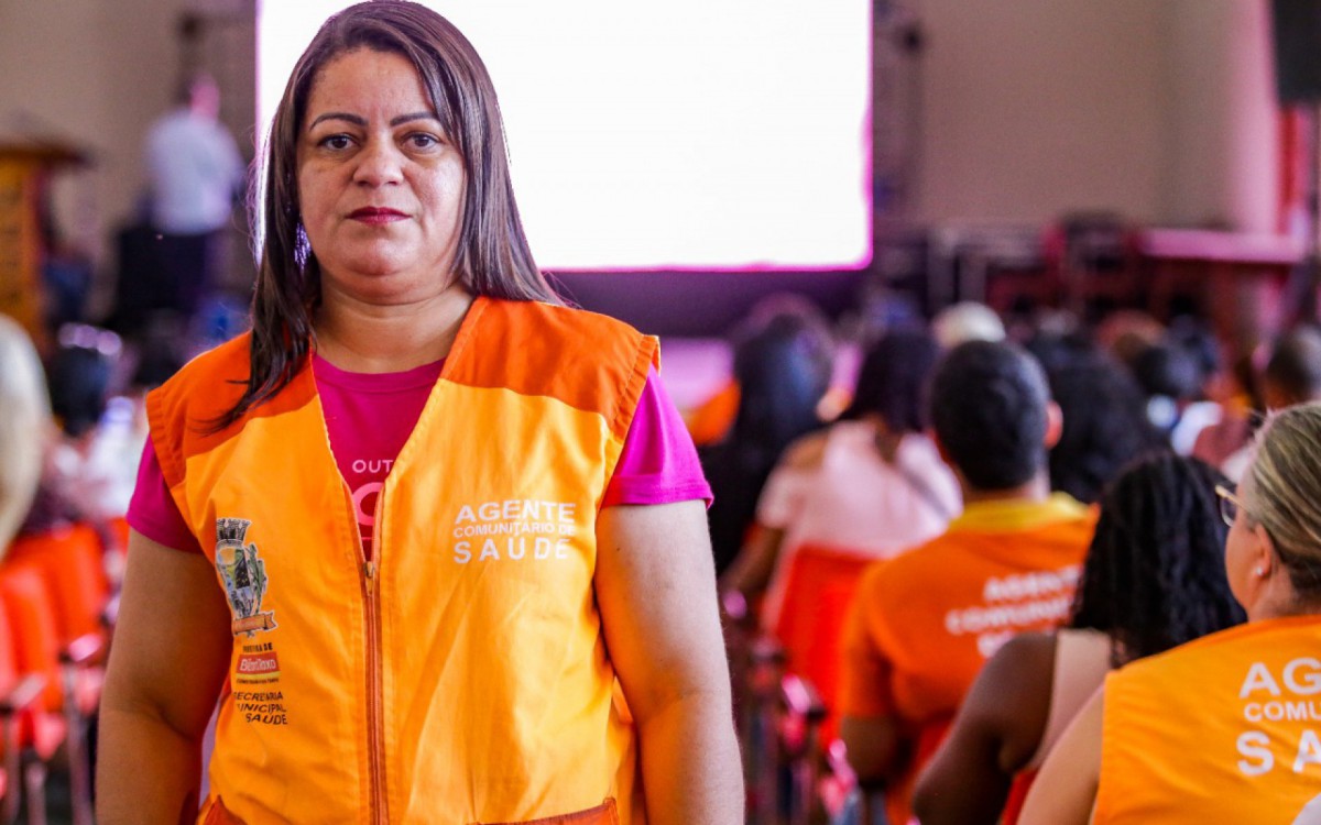 A agente comunit&aacute;ria Viviane Silva est&aacute; h&aacute; 24 anos na profiss&atilde;o e salientou a import&acirc;ncia das capacita&ccedil;&otilde;es