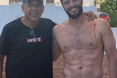 Rodrigo Lombardi impressiona ao revelar bastidores de cena com dublê em 'Travessia'