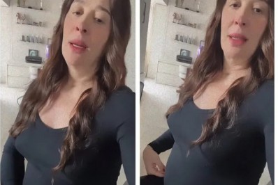 Grávida, Claudia Raia compara barrigão com gestações anteriores: 'Puxado'