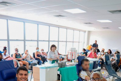 Socorristas do Samu em Caxias participam de campanha de doação de sangue