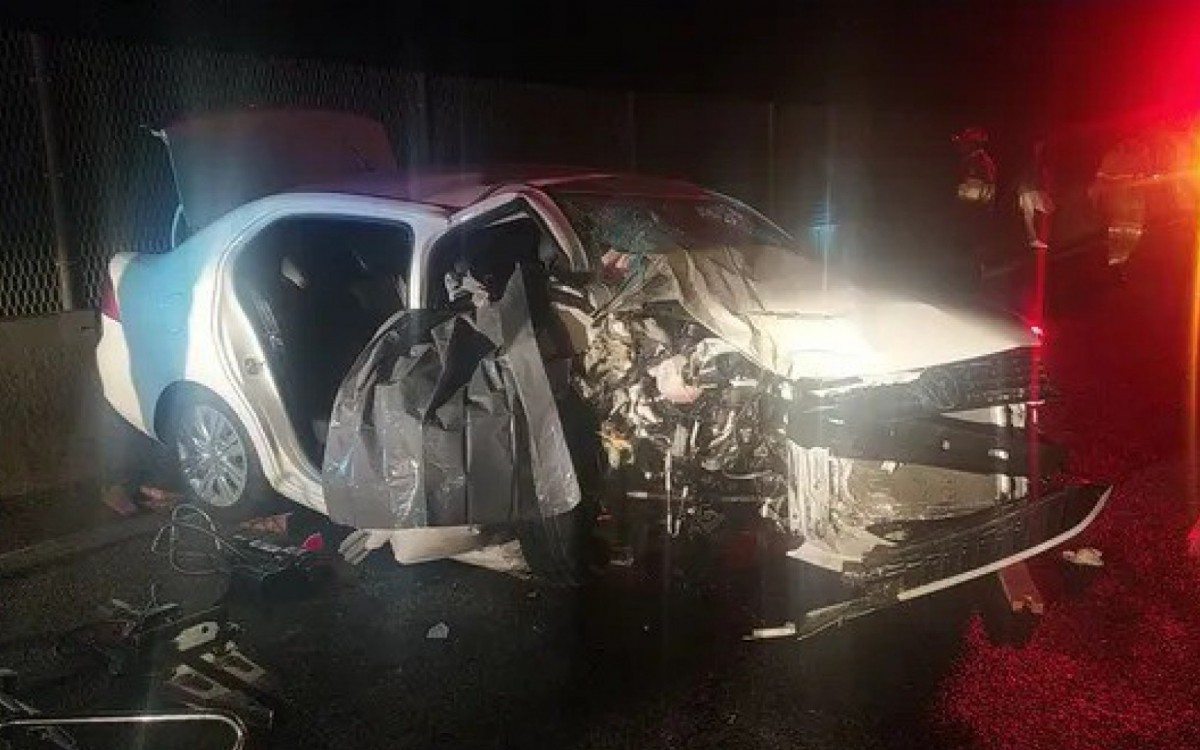 Motorista perdeu o controle da dire&ccedil;&atilde;o e acabou colidindo com uma &aacute;rvore