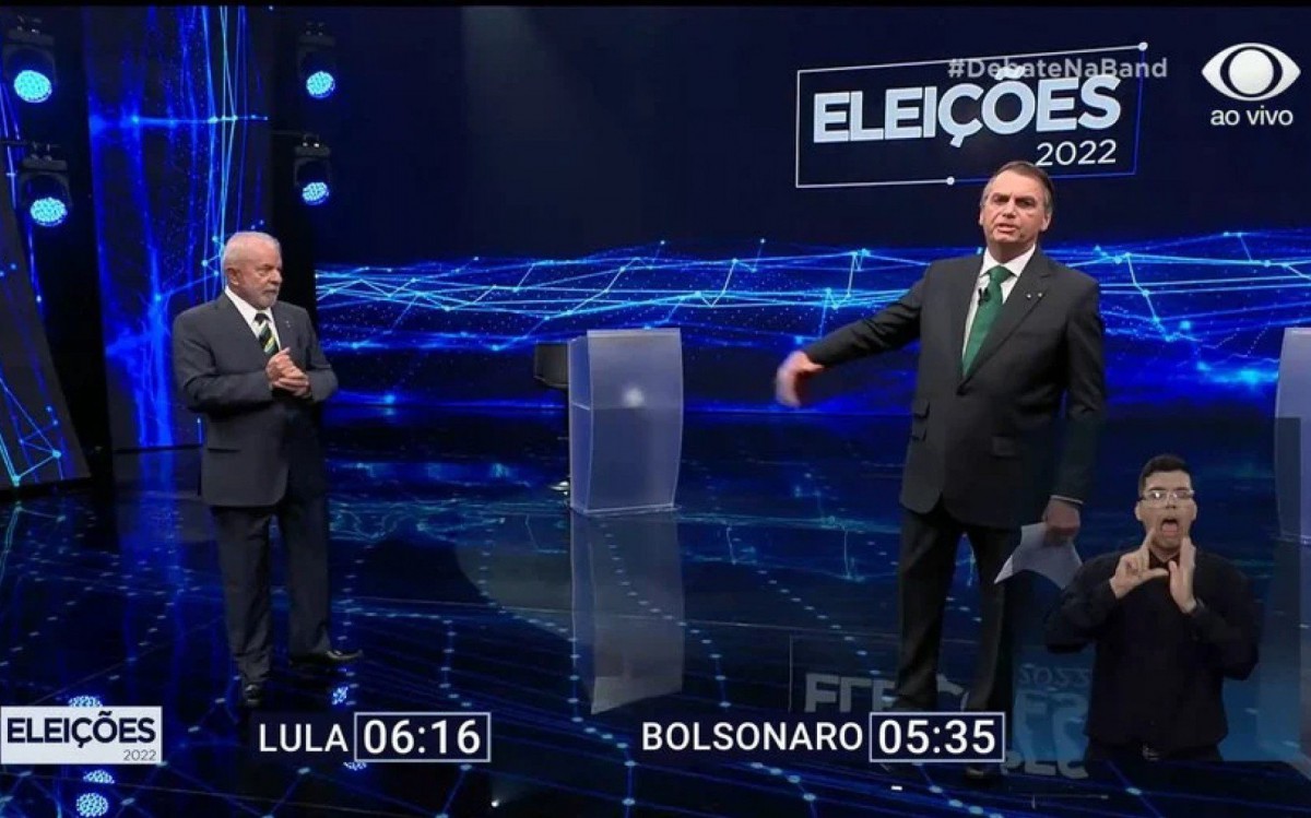 Lula e Bolsonaro participam de debate na Band