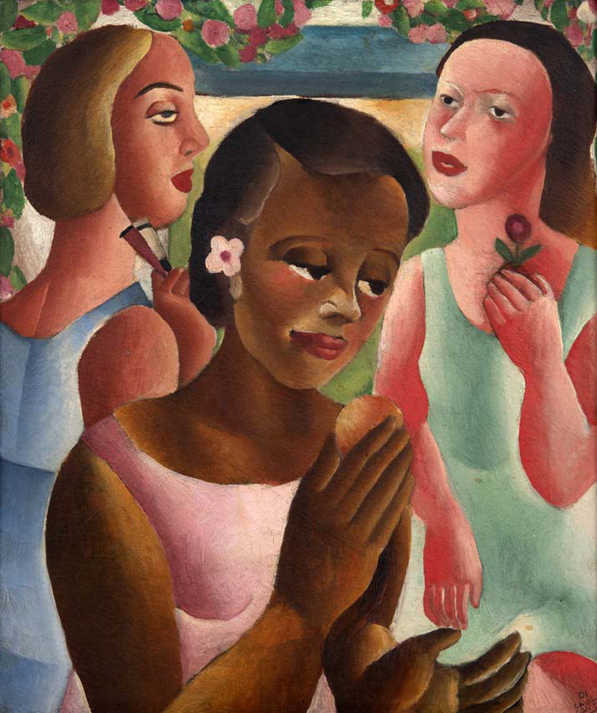 Obra 'Três Mulatas (Moças do Interior)', de 1922 - Divulgação