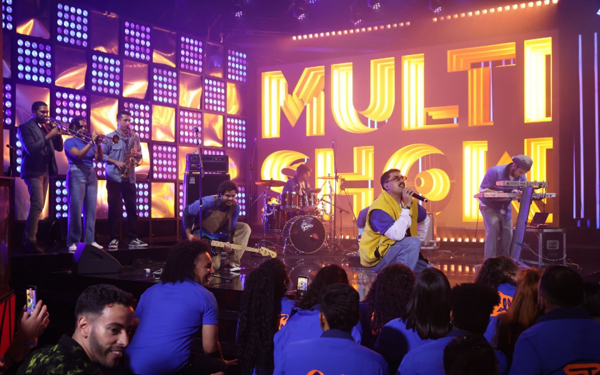 A banda Jovem Dion&iacute;sio se apresentou no pr&eacute;-show da premia&ccedil;&atilde;o