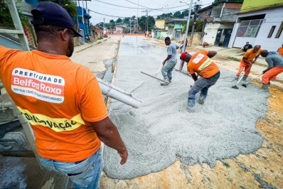 Belford Roxo: Rua Alameda das Magnólias no Parque Floresta está sendo repaginada
