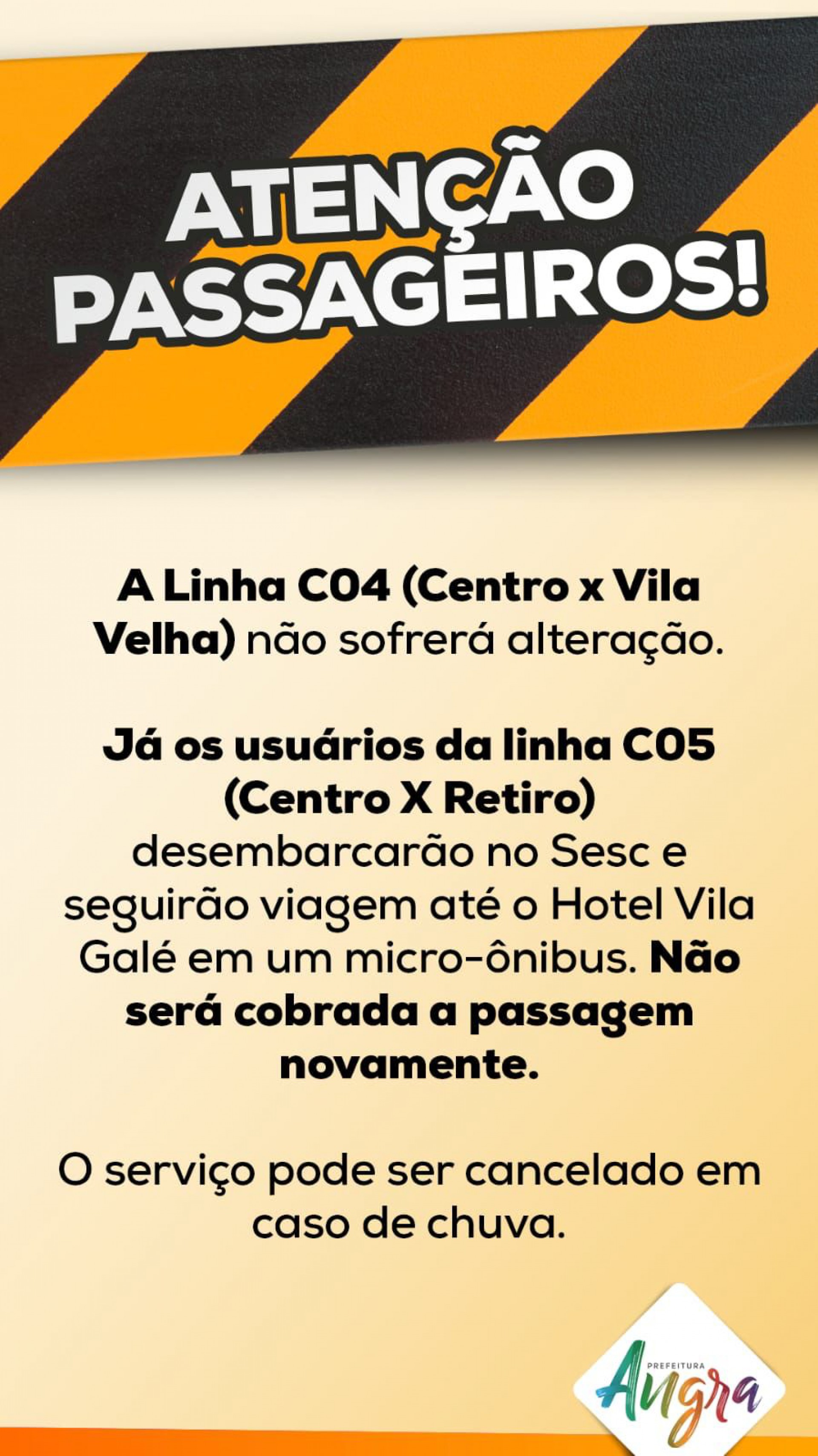 Itinerário do ônibus da Vila Velha. - Divulgação/PMAR