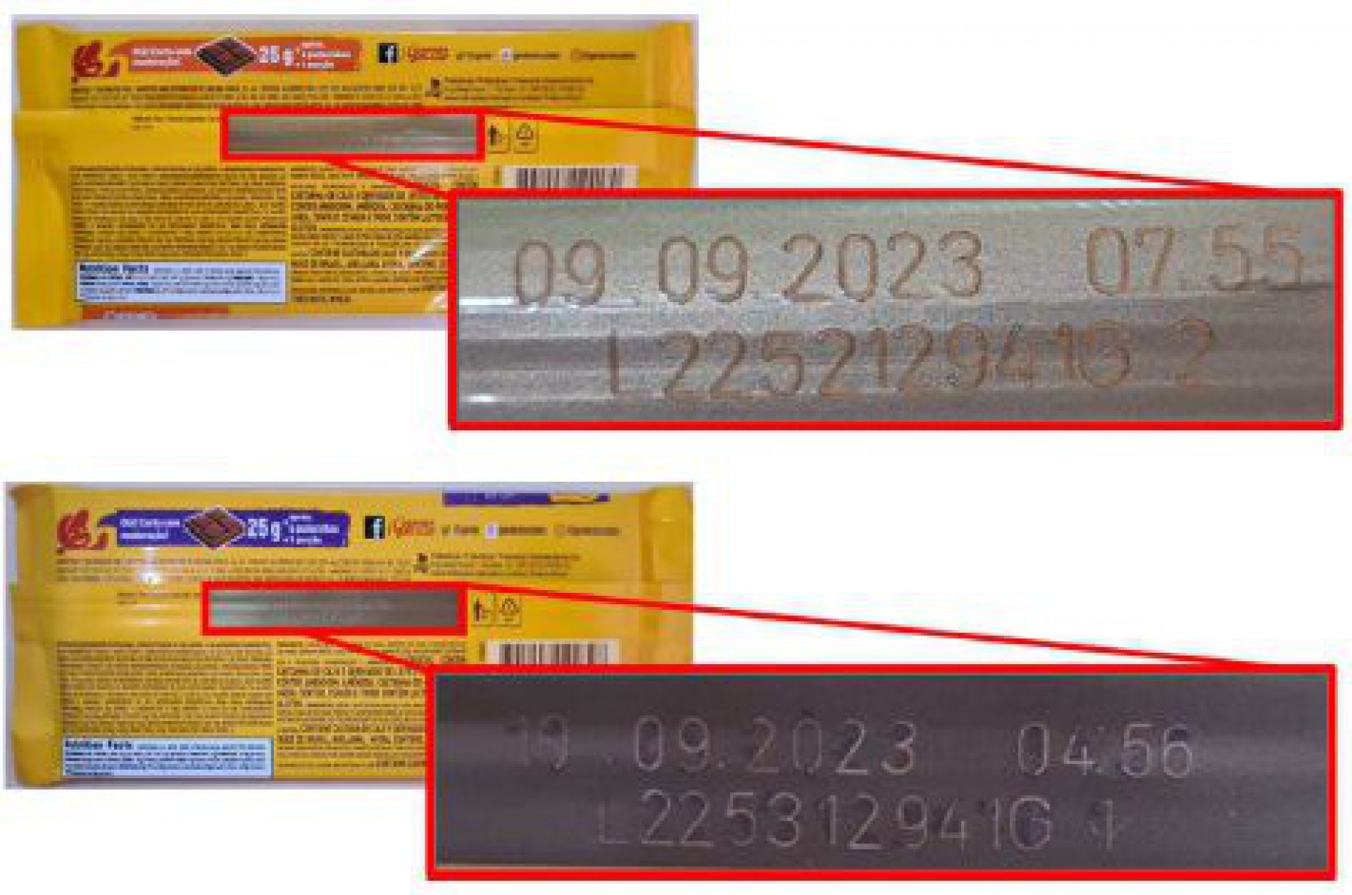 Caso tenha adquirido o chocolate em um dos lotes citados, a orientação da Anvisa é não ingerir o produto - Reprodução/Anvisa