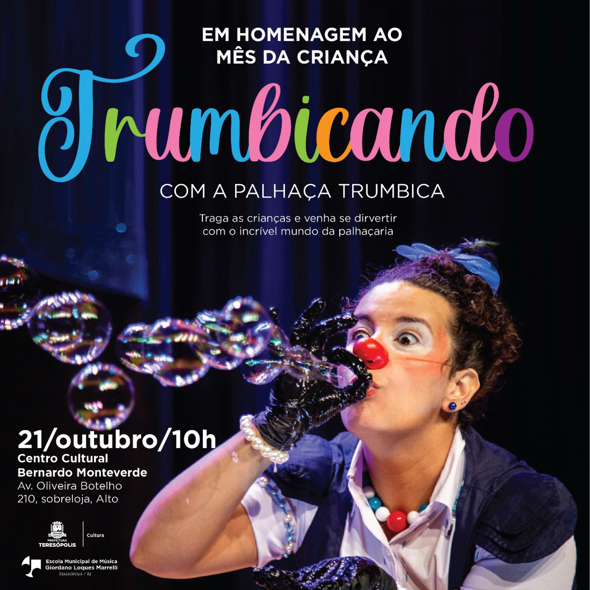 &lsquo;Trumbricando&rsquo;: show de palha&ccedil;aria homenageia o M&ecirc;s da Crian&ccedil;a